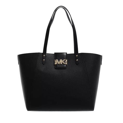 michael kors keating black white|Michael Kors large tote black.